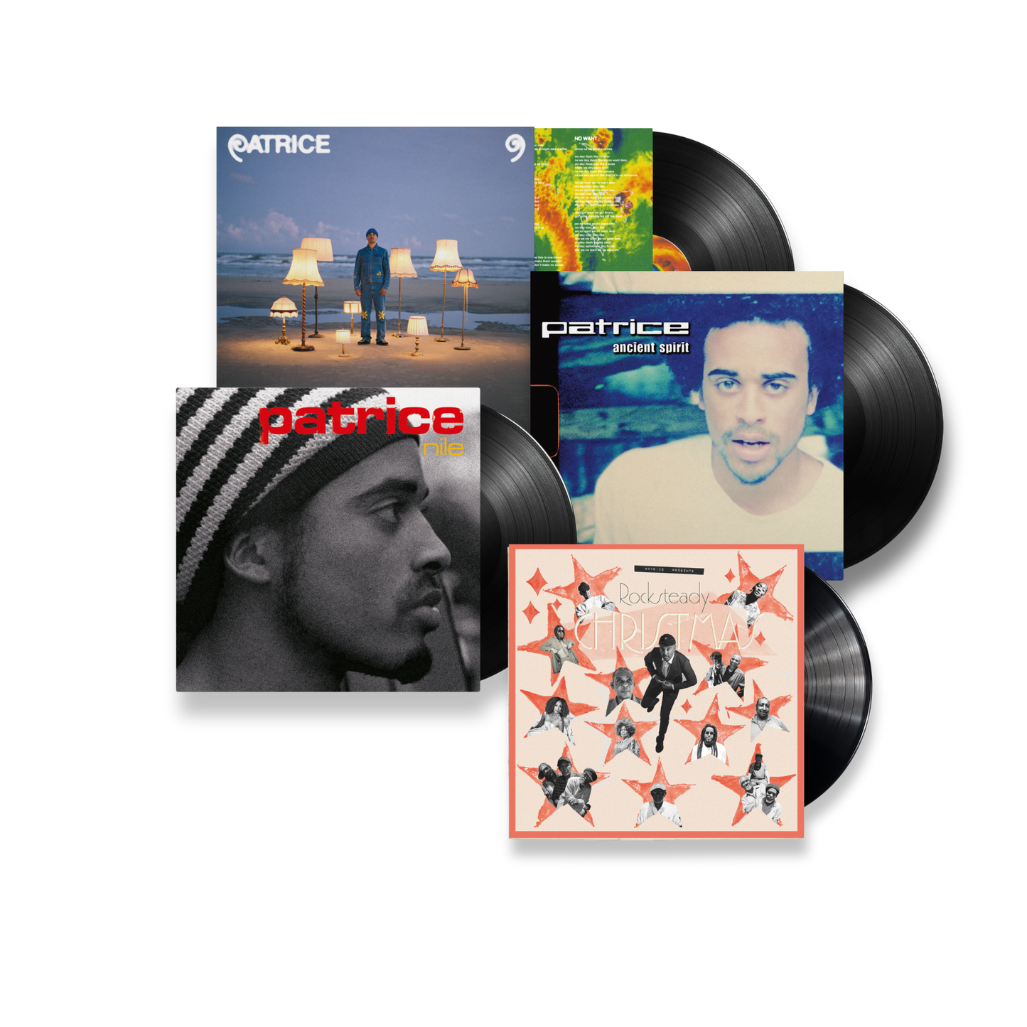 Bundle: Patrice presents Rocksteady Christmas + 9 + Nile + Ancient Spirit (Vinyl)
