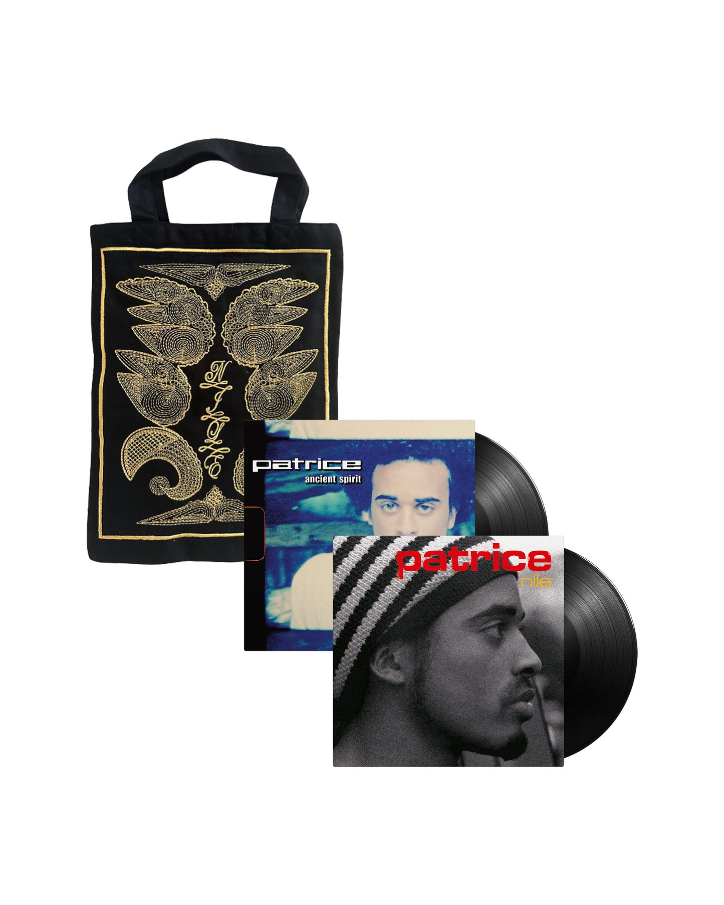 PATRICE - Ancient Spirit & Nile-Vinyl-Bundle incl. "Nile- & Raw & Uncut"-Bag